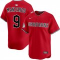 Men's Cleveland Guardians #9 Kyle Manzardo Red Alternate Limited Stitched Baseball Jersey Cheap Wholesale