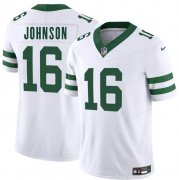 Cheap Men's New York Jets #16 Tyler Johnson White 2025 F.U.S.E. Vapor Untouchable Limited Football Stitched Jersey