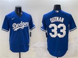 Men's Los Angeles Dodgers #33 James Outman Royal Cool Base Stitched Baseball Jersey Cheap