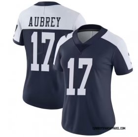 Women\'s Dallas Cowboys #17 Brandon Aubrey Limited Navy Thanksgiving Vapor Untouchable Jersey