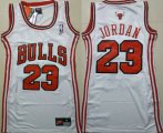 Wholesale Cheap Women's Chicago Bulls #23 Michael Jordan White Dress Jersey