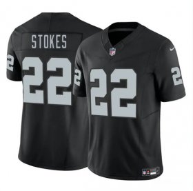 Men\'s Las Vegas Raiders #22 Eric Stokes Black 2025 F.U.S.E. Vapor Football Stitched Jersey Cheap
