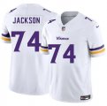 Cheap Men's Minnesota Vikings #74 Donovan Jackson White 2025 Draft F.U.S.E. Vapor Untouchable Limited Football Stitched Jersey
