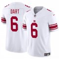 Cheap Men's New York Giants #6 Jaxson Dart White 2025 Draft F.U.S.E. Vapor Untouchable Limited Football Stitched Jersey