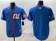 Cheap Men's National League Chicago Cubs Blank Blue 2025 All-Star Edition Limited Stitched Baseball Jersey