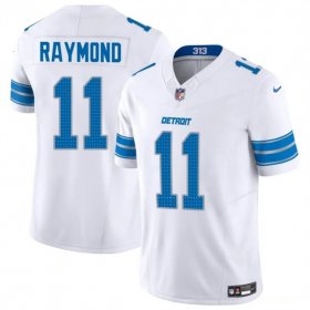 Men\'s Detroit Lions #11 Kalif Raymond White 2024 F.U.S.E. Vapor Limited Football Stitched Jersey