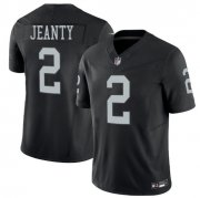 Cheap Men's Las Vegas Raiders #2 Ashton Jeanty Black 2025 F.U.S.E. Vapor Stitched Football Jerseys