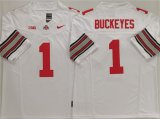 Cheap Men's Ohio State Buckeyes #1 Buckeyes White 2025 F.U.S.E. Limited Stitched Jersey