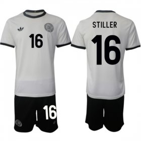 Men\'s Germany #16 Angelo Stiller White 2025 Home Soccer Jersey Suit