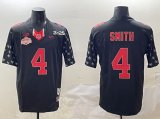 Cheap Men's Ohio State Buckeyes #4 Jeremiah Smith Black 2025 CFP Final With National Champions Patch F.U.S.E. Vapor Limited Stitched Football Jersey