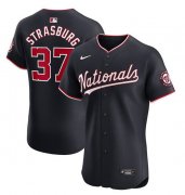 Cheap Men's Washington Nationals #37 Stephen Strasburg Navy Alternate Elite Stitched Baseball Jersey