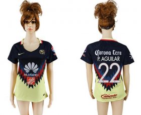 Wholesale Cheap Women\'s America #22 P.Aguilar Home Soccer Club Jersey