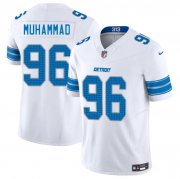 Cheap Men's Detroit Lions #96 Al-Quadin Muhammad White 2025 F.U.S.E. Vapor Limited Football Stitched Jersey