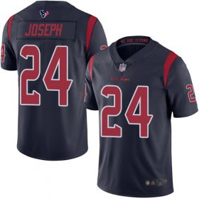 Wholesale Cheap Nike Texans #24 Johnathan Joseph Navy Blue Men\'s Stitched NFL Limited Rush Jersey