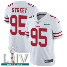 Wholesale Cheap Nike 49ers #95 Kentavius Street White Super Bowl LIV 2020 Youth Stitched NFL Vapor Untouchable Limited Jersey