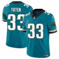 Men's Jacksonville Jaguars #33 Bhayshul Tuten Teal 2024 F.U.S.E. Prowler Throwback Vapor Limited Football Stitched Jersey Cheap Wholesale