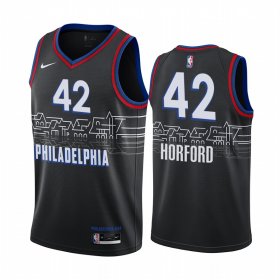 Wholesale Cheap Nike 76ers #42 Al Horford Black NBA Swingman 2020-21 City Edition Jersey
