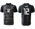 Wholesale Cheap Mexico #12 Cota Black Soccer Country Jersey