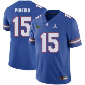 Wholesale Cheap Florida Gators 15 Eddy Pineiro Blue College Football Jersey