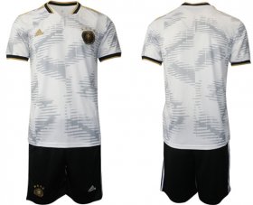 Cheap Men\'s Germany Blank White Home Soccer Jersey Suit
