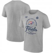 Men's Oklahoma City Thunder Heather Gray 2025 Western Conference Champions Locker Room Big & Tall Backcourt Violation T-Shirt Cheap