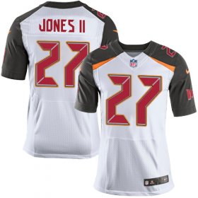 Wholesale Cheap Nike Buccaneers #27 Ronald Jones II White Men\'s Stitched NFL New Elite Jersey