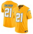 Cheap Men's Los Angeles Chargers #21 LaDainian Tomlinson Gold 2025 F.U.S.E. Alternate Vapor Limited Football Stitched Jersey