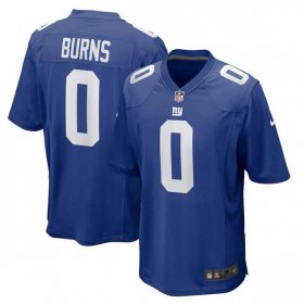 Men\'s New York Giants #0 Brian Burns Royal 2025 Football Stitched Game Jersey Cheap