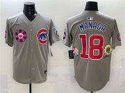 Cheap Men's Chicago Cubs #18 Shota Imanaga Gray 2025 Tokyo Series Limited Stitched Baseball Jersey