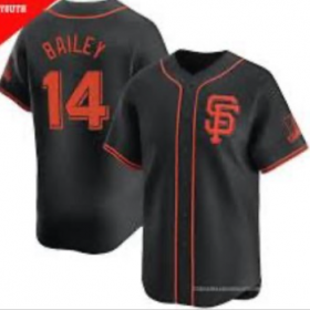 Cheap Men\'s San Francisco Giants #14 Patrick Bailey Black 2024 Black AlternateLimited Stitched Baseball Jersey