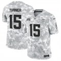 Men's Minnesota Vikings #15 Dallas Turner 2024 F.U.S.E Arctic Camo Salute To Service Limited Stitched Football Jersey