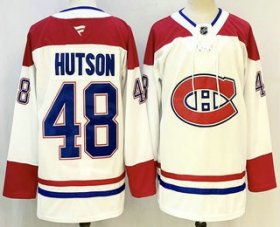 Men\'s Montreal Canadiens #48 Lane Hutson White Authentic Jersey