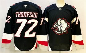 Men\'s Buffalo Sabres #72 Tage Thompson Black 2024-25 Alternate Stitched Hockey Jersey