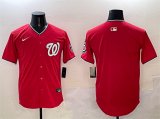 Cheap Men's Washington Nationals Blank Red Limited Stitched Baseball Jersey