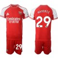 Men's Arsenal F.C #29 Kai Lukas Havertz Red 2025 Home Soccer Jersey Suit Cheap