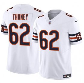 Men\'s Chicago Bears #62 Joe Thuney White 2025 F.U.S.E. Vapor Football Stitched Jersey Cheap