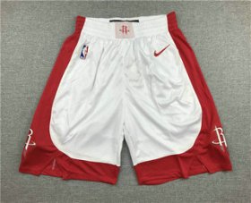 Wholesale Cheap Men\'s Houston Rockets New White 2019 Nike Swingman Stitched NBA Shorts