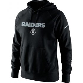 Wholesale Cheap Men\'s Las Vegas Raiders Nike Black Lockup Pullover Hoodie