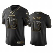 Wholesale Cheap Nike Cowboys #13 Michael Gallup Black Golden Limited Edition Stitched NFL Jersey