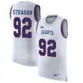 Wholesale Cheap Nike Giants #92 Michael Strahan White Men's Stitched NFL Limited Rush Tank Top Jersey