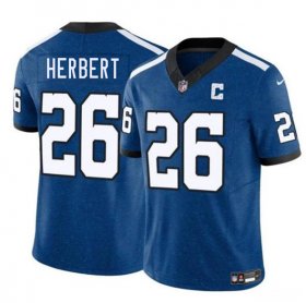 Men\'s Indianapolis Colts #26 Khalil Herbert Blue 2025 F.U.S.E. Throwback Vapor Limited Football Stitched Jersey Cheap