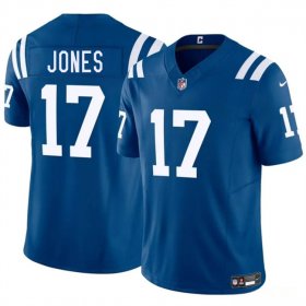 Men\'s Indianapolis Colts #17 Daniel Jones Blue 2025 F.U.S.E. Vapor Limited Football Stitched Jersey Cheap