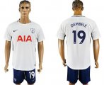 Wholesale Cheap Tottenham Hotspur #19 Dembele White/Blue Soccer Club Jersey