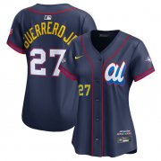 Cheap Women's American League #27 Vladimir Guerrero Jr. Navy 2025 All-Star Edition Limited Stitched Baseball Jersey(Run Small)