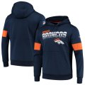 Wholesale Cheap Denver Broncos Nike Sideline Team Logo Performance Pullover Hoodie Navy