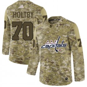 Wholesale Cheap Adidas Capitals #70 Braden Holtby Camo Authentic Stitched NHL Jersey