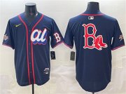 Men's American League Boston Red Sox Team Big Logo Navy 2025 All-Star Edition Limited Stitched Baseball Jersey Cheap Wholesale