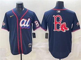Men\'s American League Boston Red Sox Team Big Logo Navy 2025 All-Star Edition Limited Stitched Baseball Jersey Cheap Wholesale
