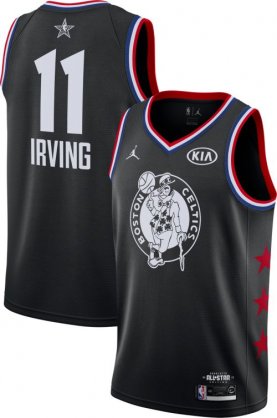 Wholesale Cheap Jordan Men\'s 2019 NBA All-Star Game #11 Kyrie Irving Black Dri-FIT Swingman Jersey