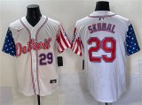 Cheap Men's Detroit Tigers #29 Tarik Skubal White 2025 Memorial Day Vapor Premier Limited Stitched Baseball Jersey